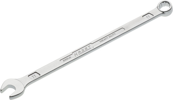 Kombinovaný kľúč Hazet, extra dlhý, tenký dizajn, vonkajší dvojitý šesťhranný trakčný profil, 11 mm, 600LG-11