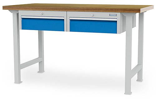 Bedrunka+Hirth radový pracovný stôl, 2x150 mm, 1500 x 750 x 859 mm, 03.15.520.2V