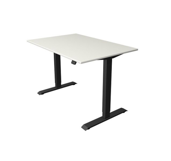 Sedací/stojací stôl Kerkmann Š 1200 x H 800 mm, elektricky výškovo nastaviteľný od 740-1230 mm, biely, 10180610