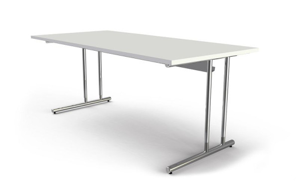 Písací stôl Kerkmann Š 1800 x H 800 x V 680-820 mm, Artline, farba: biela, 11766210