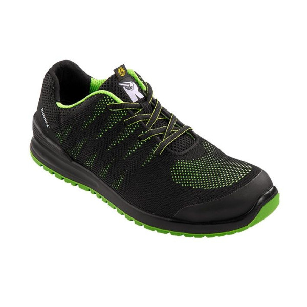 Bezpečnostná obuv RUNNEX S1P-ESD SportStar, čierna/zelená, veľkosť: 36, balenie: 10 párov, 5107-36