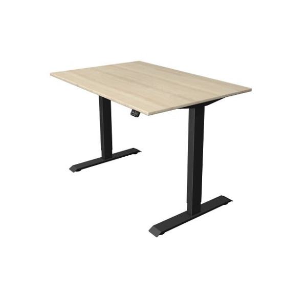 Sedací/stojací stôl Kerkmann Š 1200 x H 800 mm, elektricky výškovo nastaviteľný od 740-1230 mm, javor, 10180850