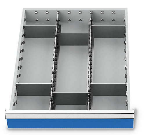 Bedrunka+Hirth zásuvkové vložky T736 R 18-24, pre výšku panelu 50 mm, 2 x MF 600 mm, 6 x TW 150 mm, 113BLH50
