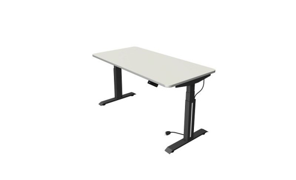 Sedací/stojací stôl Kerkmann Move Professional, Š 1600 x H 800 mm, elektricky výškovo nastaviteľný od 640-1290 mm, biely, 10070610