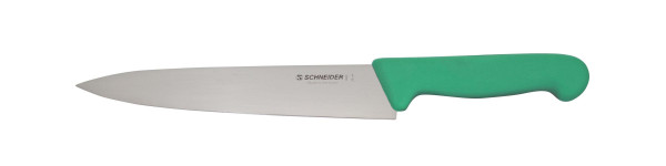 Kuchársky nôž Schneider, úzka čepeľ, 20 cm, zelená rukoväť, 260841