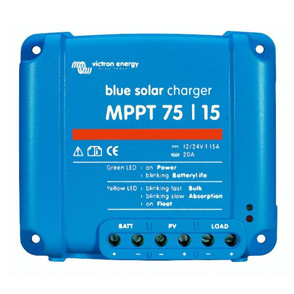 Victron Energy BlueSolar MPPT regulátor nabíjania 75/15 12V 24V 15A, 1-67-008520