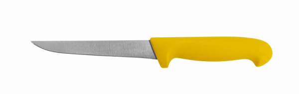 Vykosťovací nôž Schneider, rovná čepeľ, dĺžka čepele 130 mm, žltá rukoväť, 268013
