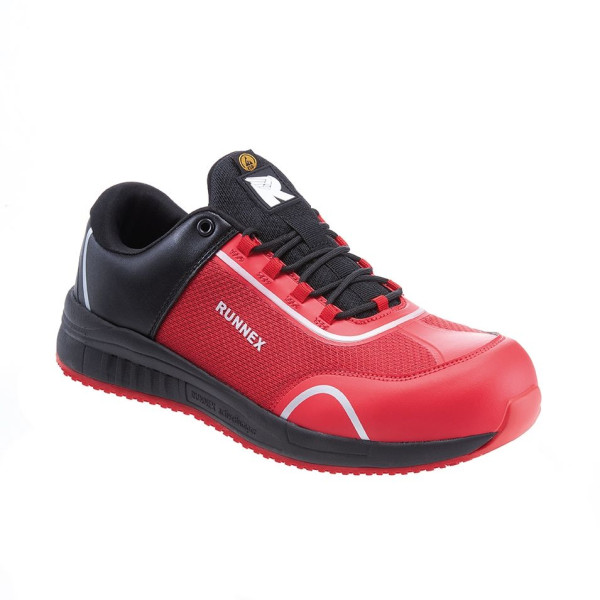 RUNNEX S1PS-ESD bezpečnostná obuv SportStar, čierna/červená, veľkosť: 36, balenie: 10 párov, 5114-36